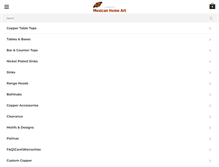 Tablet Screenshot of mexicanhomeart.com
